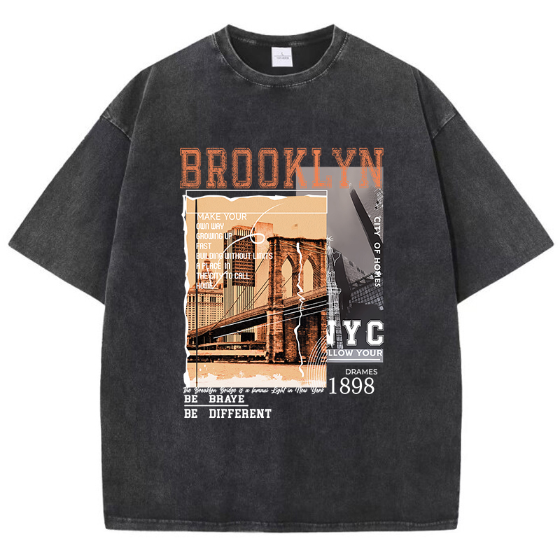 Street Fashion Nyc - Brooklyn 1898 Nyc Be Different 티셔츠
