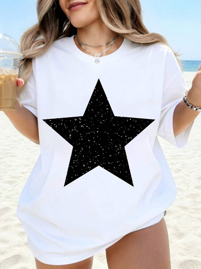 Street Fashion Trends 2026 - 새로운 패션 의류, 블랙 스타 프린트가