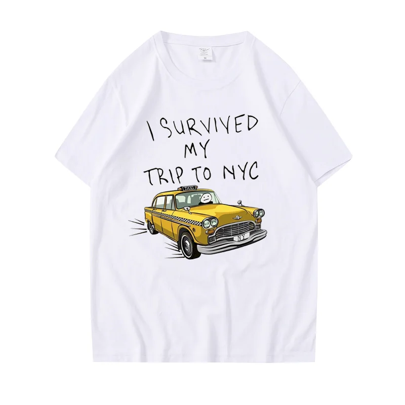 재미있는 티셔츠 남녀공용 뉴욕 여행에서 살아남은 나 프 - Street Fashion Nyc 리뷰 및 가격