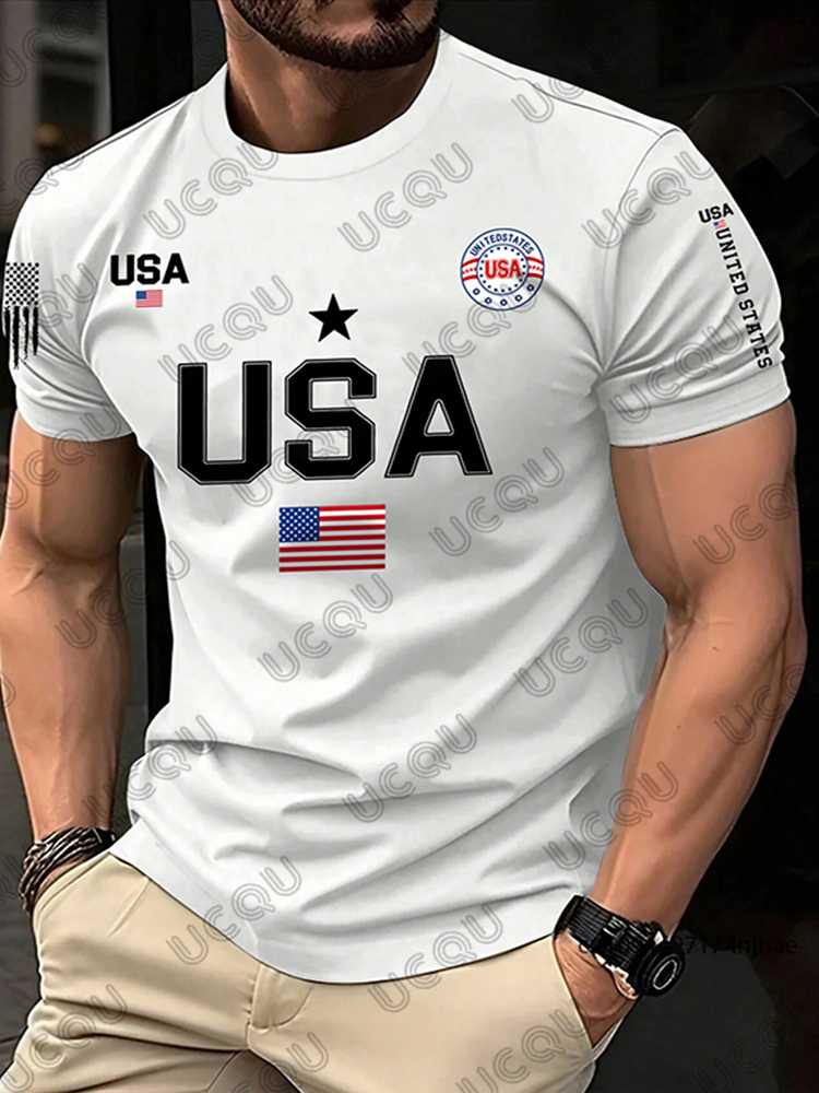 2026 새로운 미국 국기 그래픽 남성 서핑 티셔츠 여 - Street Fashion Usa 리뷰 및 가격