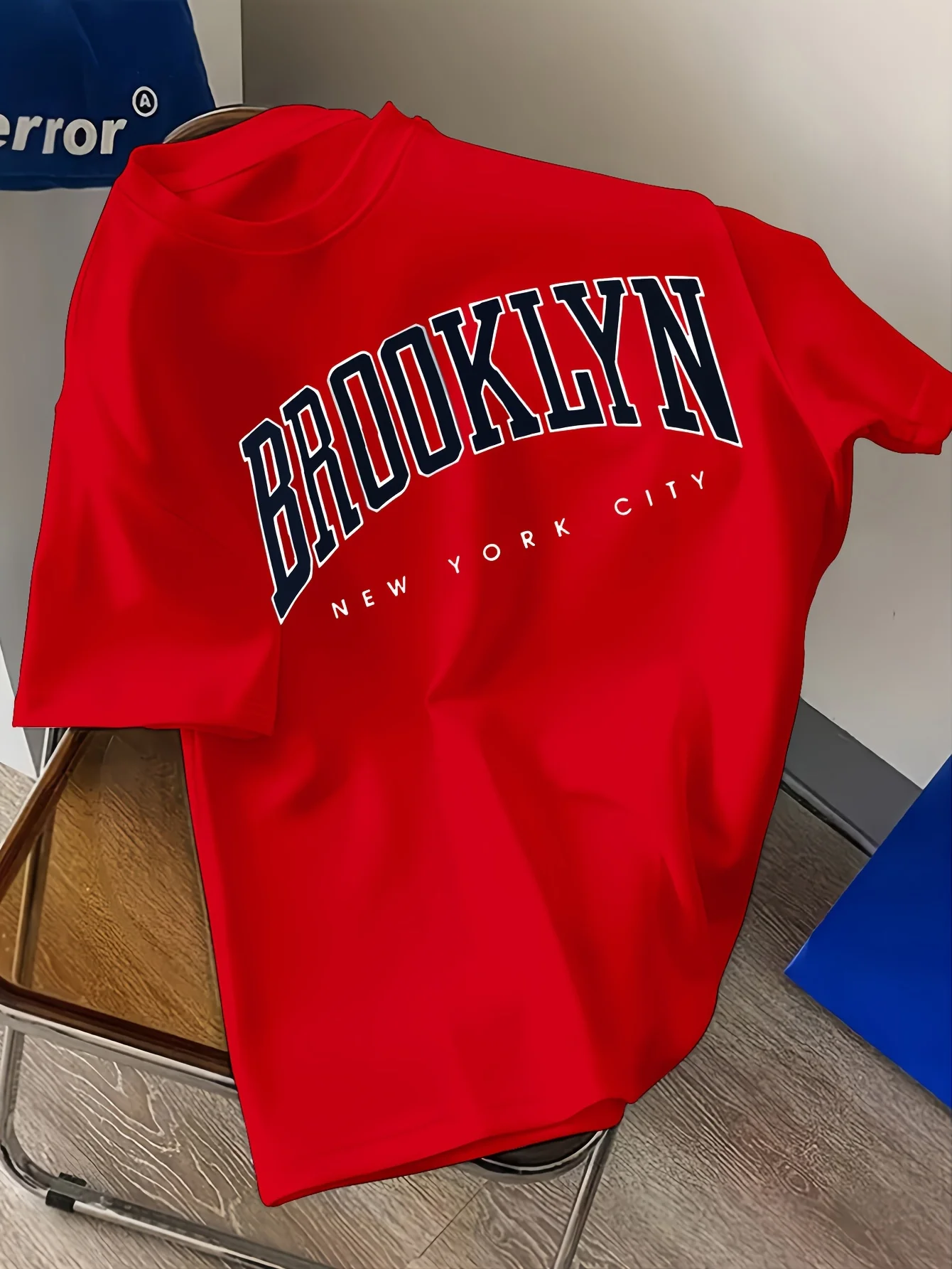 남성용 100% 면 브루클린 NYC 프린트 티셔츠 오버 - Street Fashion Nyc 리뷰 및 가격